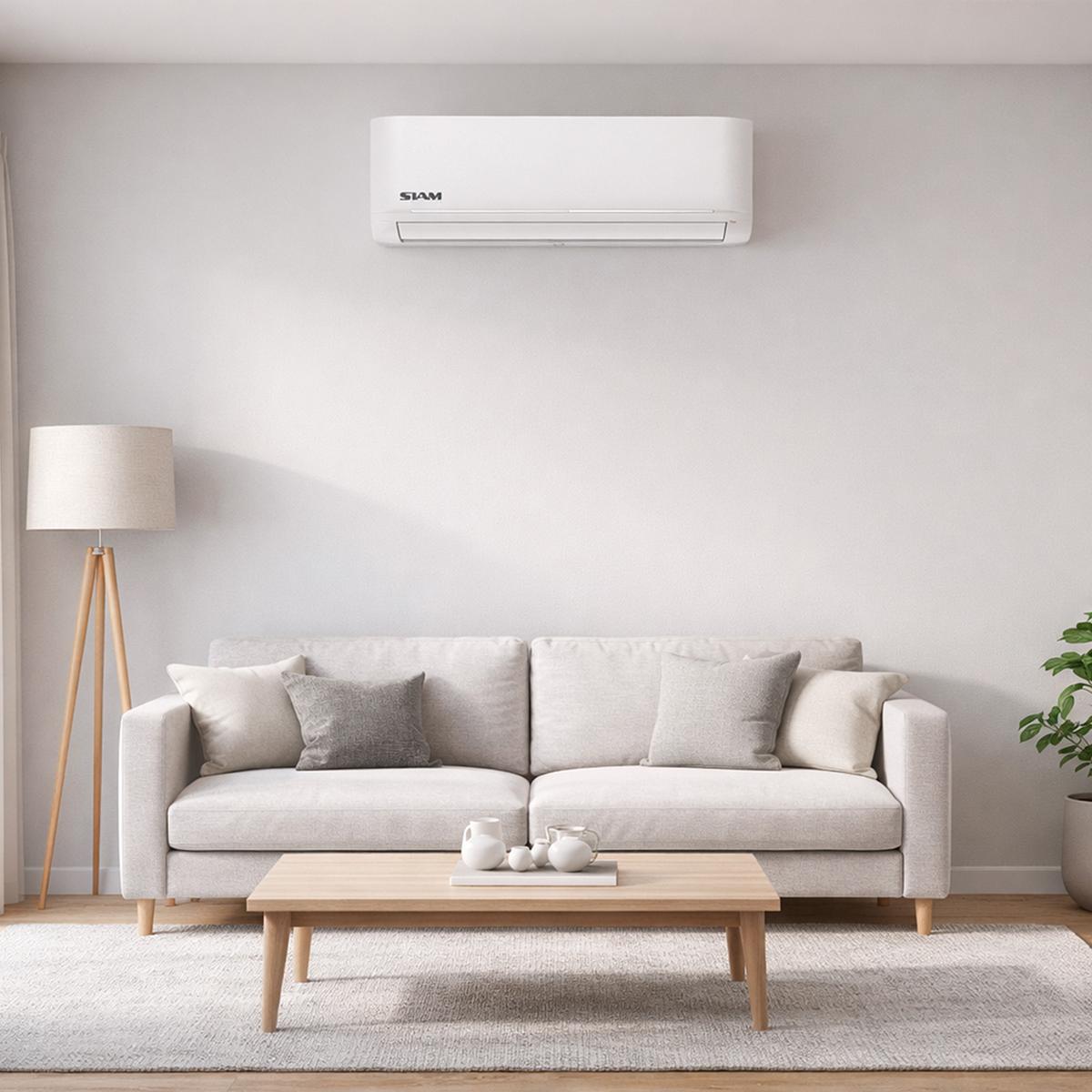 Aire Acondicionado Split Inverter Siam 3550w 3010 Frigorias Blanco
